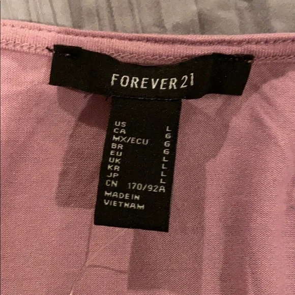 Purple Forever 21 V-neck tube top - Picture 2 of 2